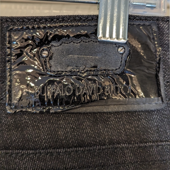 Buffalo David Bittone black Panettire stretch boot cut sequence detail jeans 30 - Picture 4 of 9